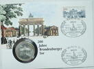BRD 10 DM Numisbrief Brandenburger Tor mit Michel 1492 -