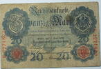 Kaiserreich 50 Mark Rosenberg Nr. 40 b, KN 7 stellig Serie E, Unterdruck Y -