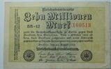 Weimar 10 Millionen Mark Rosenberg Nr. 105 a, WZ: Hakensterne, KN 6 atellig, FZ: BB -