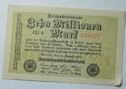 Weimar 10 Millionen Mark Rosenberg Nr. 105 a, WZ: Hakensterne, KN 6 stellig, FZ: GU -