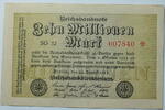 Weimar 10 Millionen Mark Rosenberg Nr. 105 a, WZ: Hakensterne, KN 6 stellig, FZ: SO -