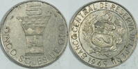 Peru 5 Sol 1969 vz 3,90 EUR prix TTC + 8,99 EUR frais d'envoi