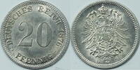 Kaiserreich 20 Pfennig 1876 D FDC