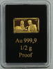 Deutschland Motivbarren Willi Brandt 0,5 Gramm Feingold -