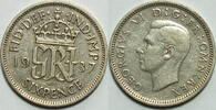 Großbritannien 6 Pence 1937 ss 5,00 EUR prix TTC + 8,99 EUR frais d'envoi