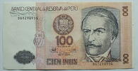Peru 100 Inties 1987 gebraucht 2,00 EUR prix TTC + 8,99 EUR frais d'envoi