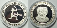 Spanien 2000 Pesetas Olympische Barcelona 1992 Bogenschiessen -