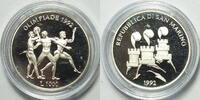 San Marino 1000 Lire Olympische Barcelona 1992 antike Sportler -