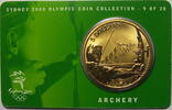 Australien 5 $ Olympische Sommerspiele 2000 in Sydney - Bogenschießen 9 - 28 - Coincard -