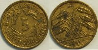 Weimar 5 Pf 1936 A ss 1,00 EUR prix TTC + 8,99 EUR frais d'envoi