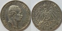 Sachsen 3 Mark 3 Mark Kursmünze Sachsen 1909 -