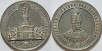 Kaiserreich Zinn Med. o.j. Nationaldenkmal auf dem Niederwald Kaiser Wilhelm I.;        51 mm SPL