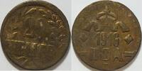 Deutsch Ostafrika 20 Heller 1 Blatt unter Wertangabe, 1. L unvollständig Messing -