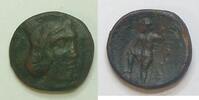Boetien / Thebes AE 17 Persephone Kopf halbrechts Rs. Poseidon m. Dreizack -