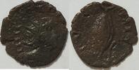 Tetricus I. AntonianAE Trugschrift , Portrait mit Strahlenkrone nach rechts Gallischer Beischlag -