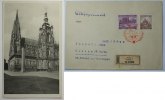 Böhmen und Mähren Besonderheiten 1 Postklarte, 2 R-Briefe mit u.a. Nr. 33/34, rote SStpl. und Paketkarte -