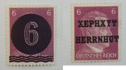 Alliierte Besatzung Herrnhut nichtamtliche Ausgaben Hitler Dauerserie -