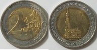 Deutschland 2 € 2008 G Hamburg vz/st 3,90 EUR prix TTC + 8,99 EUR frais d'envoi