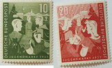 Bund 10 Pf Michel Nr. 153 und 154 Jugend: Zweiter Bundesjugendplan -