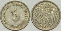 Kaiserreich 5 Pf 1911 D ss 1,00 EUR prix TTC + 8,99 EUR frais d'envoi