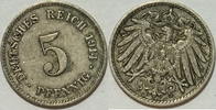Kaiserreich 5 Pf 1914 J ss 1,00 EUR prix TTC + 8,99 EUR frais d'envoi