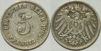 Kaiserreich 5 Pf 1906 J ss 1,00 EUR prix TTC + 8,99 EUR frais d'envoi