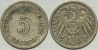Kaiserreich 5 Pf 1906 F ss 1,00 EUR prix TTC + 8,99 EUR frais d'envoi