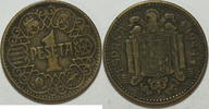 Spanien 1 Pesetas 1944 ss 2,00 EUR prix TTC + 8,99 EUR frais d'envoi