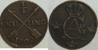 Schweden 1/4 Skilling -