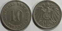 Kaiserreich 10 Pf 1906 A ss 1,00 EUR prix TTC + 8,99 EUR frais d'envoi