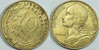 Frankreich 10 Centimes 1974 ss 1,50 EUR prix TTC + 8,99 EUR frais d'envoi