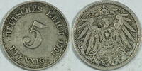 Kaiserreich 5 Pf 1901 A s 1,00 EUR prix TTC + 8,99 EUR frais d'envoi