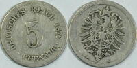 Kaiserreich 5 Pf 1876 B s 1,00 EUR prix TTC + 8,99 EUR frais d'envoi