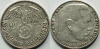 3. Reich 2 RM 1939 J ss-vz 11,90 EUR prix TTC + 14,49 EUR frais d'envoi