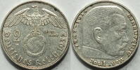 3. Reich 2 RM 1937 E ss - vz 11,90 EUR prix TTC + 14,49 EUR frais d'envoi