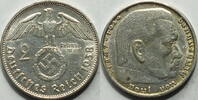 3. Reich 2 RM 1938 B ss-vz 11,90 EUR prix TTC + 14,49 EUR frais d'envoi
