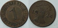 Weimar 1 Pf 1924 A ss 1,00 EUR prix TTC + 8,99 EUR frais d'envoi
