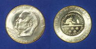USA 1 $ USA 1 Dollar 1976/1980 Ski Dollar - Olympiade Lake Placid unc in Original-Box -