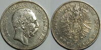 Sachsen 5 Mark Albert 1873-1902. -