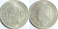 Niederlande 1 Gulden 1943 vz - st 17,00 EUR prix TTC + 14,49 EUR frais d'envoi