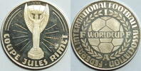 Deutschland Silbermedallie Fussball WM 1974 Pokal 16 Gramm Feinsilber -
