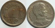 Chile 1 Peso 1952 vz 3,95 EUR prix TTC + 8,99 EUR frais d'envoi