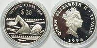 Tuvalu 20 $ Olympische Atlanta 1996 Schwimmen -