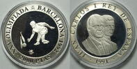 Spanien 2000 Pesetas Olympische Barcelona 1992 Kegeln -