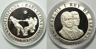 Spanien 2000 Pesetas Olympische Barcelona 1992 Tauziehen -