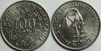 Westafrikanische Staaten 100 Francs 1976 vz 2,50 EUR prix TTC + 8,99 EUR frais d'envoi