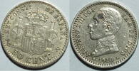 Spanien 50 Centimos Alfonso XIII (1886 - 1931) -