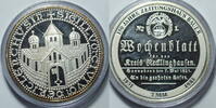 Recklinghausen 150 Jahre Zeitungshaus Bauer Silberme. 17 Gramm -