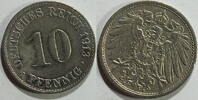 Kaiserreich Deutsches Reich 10 Pfennig 1913 A ss 1,00 EUR prix TTC + 8,99 EUR frais d'envoi