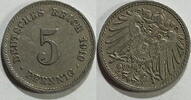 Kaiserreich 5 Pfennig 1910 G ss 1,00 EUR prix TTC + 8,99 EUR frais d'envoi